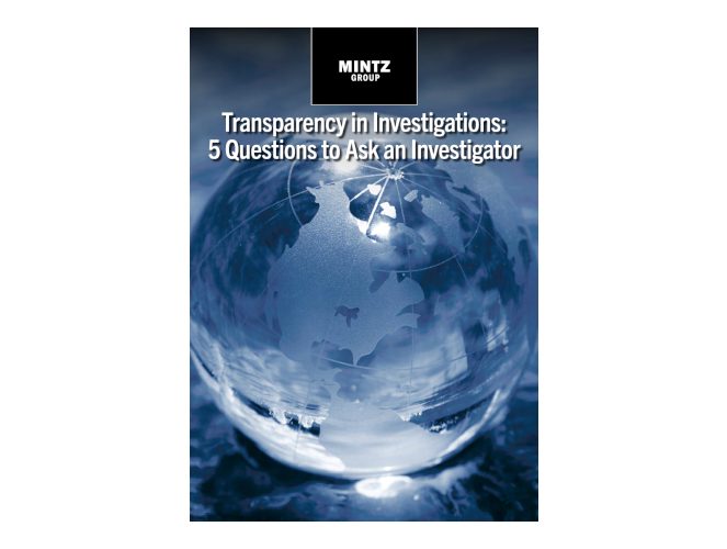 Transparency in Investigations 5 Questions to Ask an Investigator