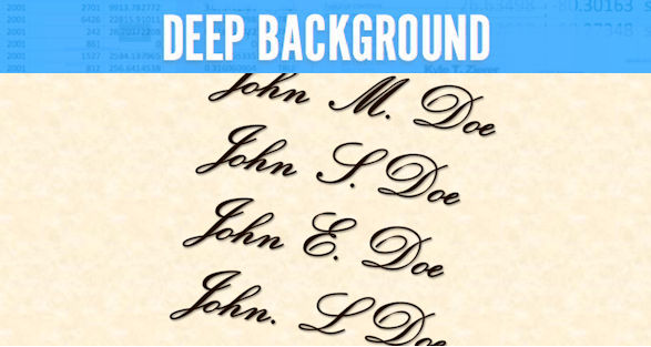 background check middle names